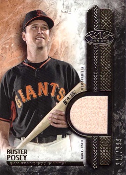 Buster Posey Game Used Bat Card