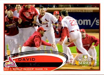 David Freese 2011 World Series Game 6 Baseball Card