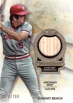 Baseball Relic Cards - Jersey and Bat