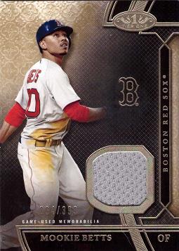 Topps Mookie Betts 2018 MVP Game Used Jersey Swatch Baseball Card 9/10
