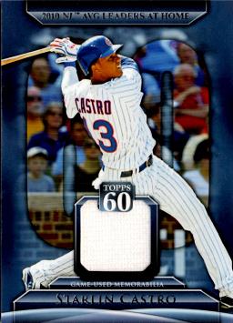 Autograph Warehouse 343357 Starlin Castro Player Worn Jersey Patch Baseball  Card - Chicago Cubs 2011 Topps No. T60R-SCA