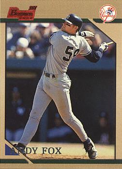 1996 Bowman Andy Fox Rookie Card