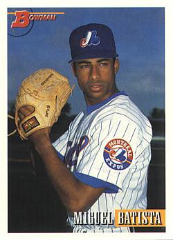 1993 Bowman Miguel Batista Rookie Card