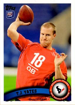 2011 Topps T.J. Yates Rookie Card