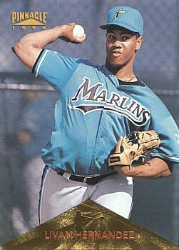 1996 Pinnacle Livan Hernandez Rookie Card